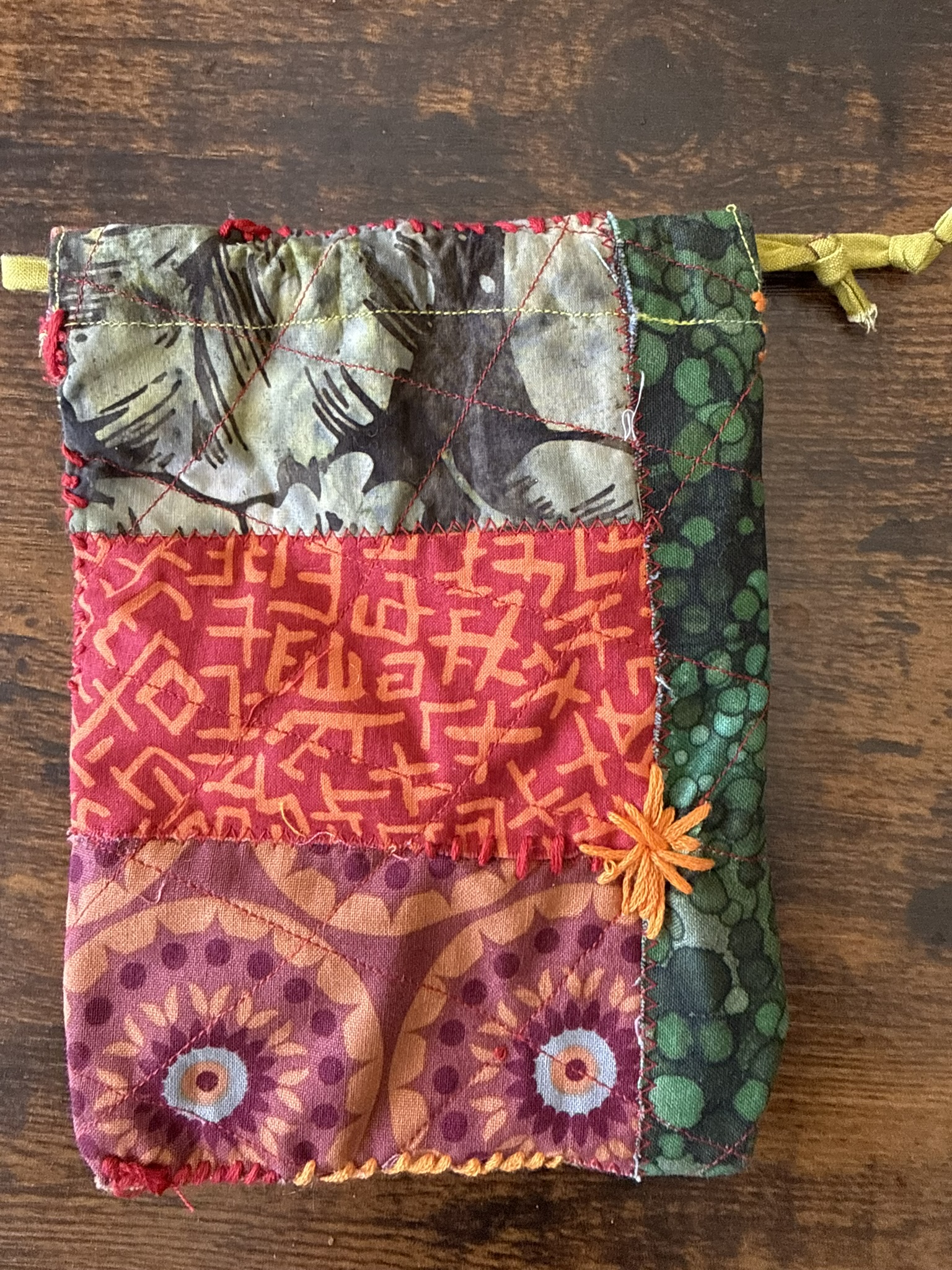Patchwork pouch