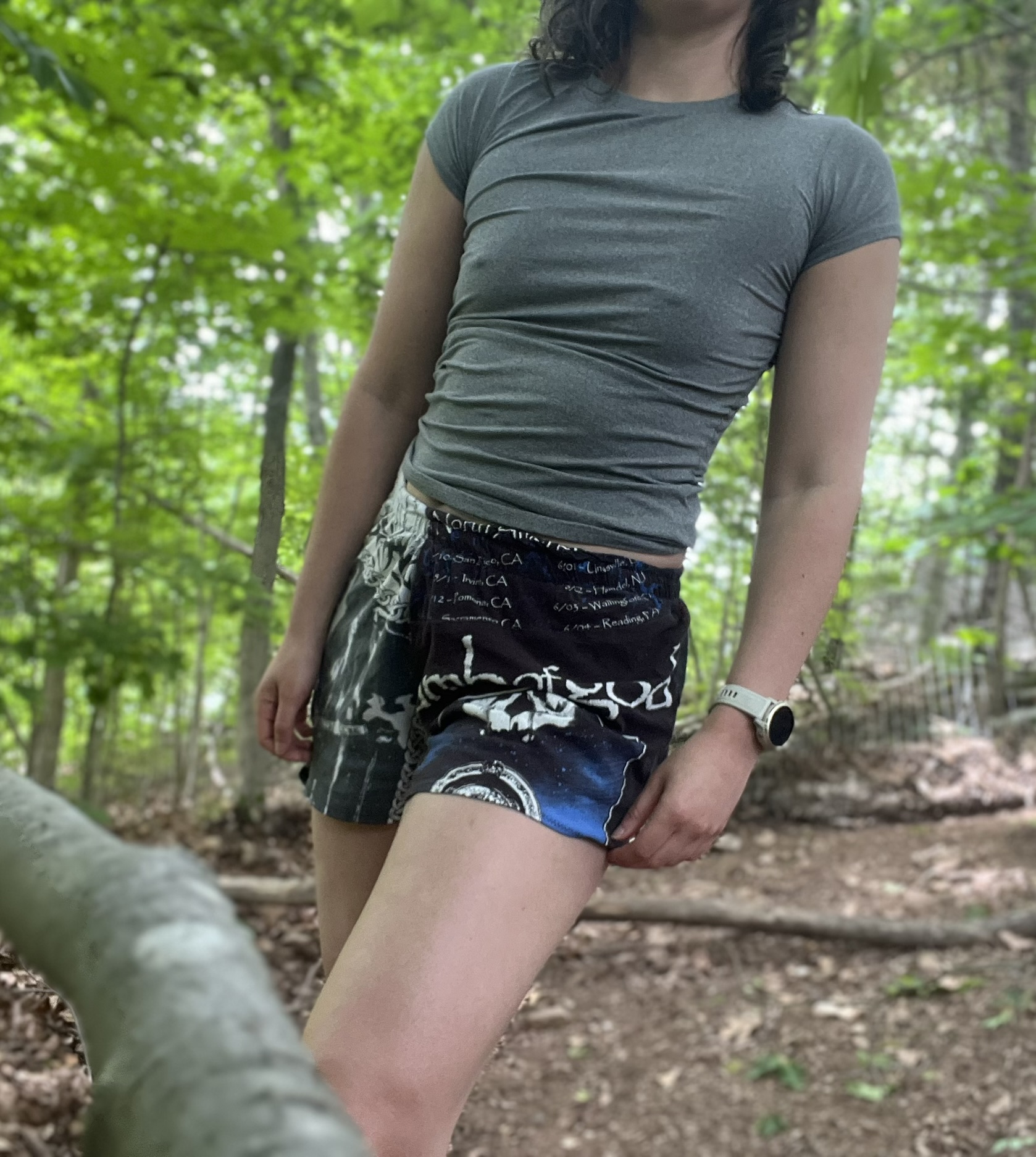 Patchwork shorts