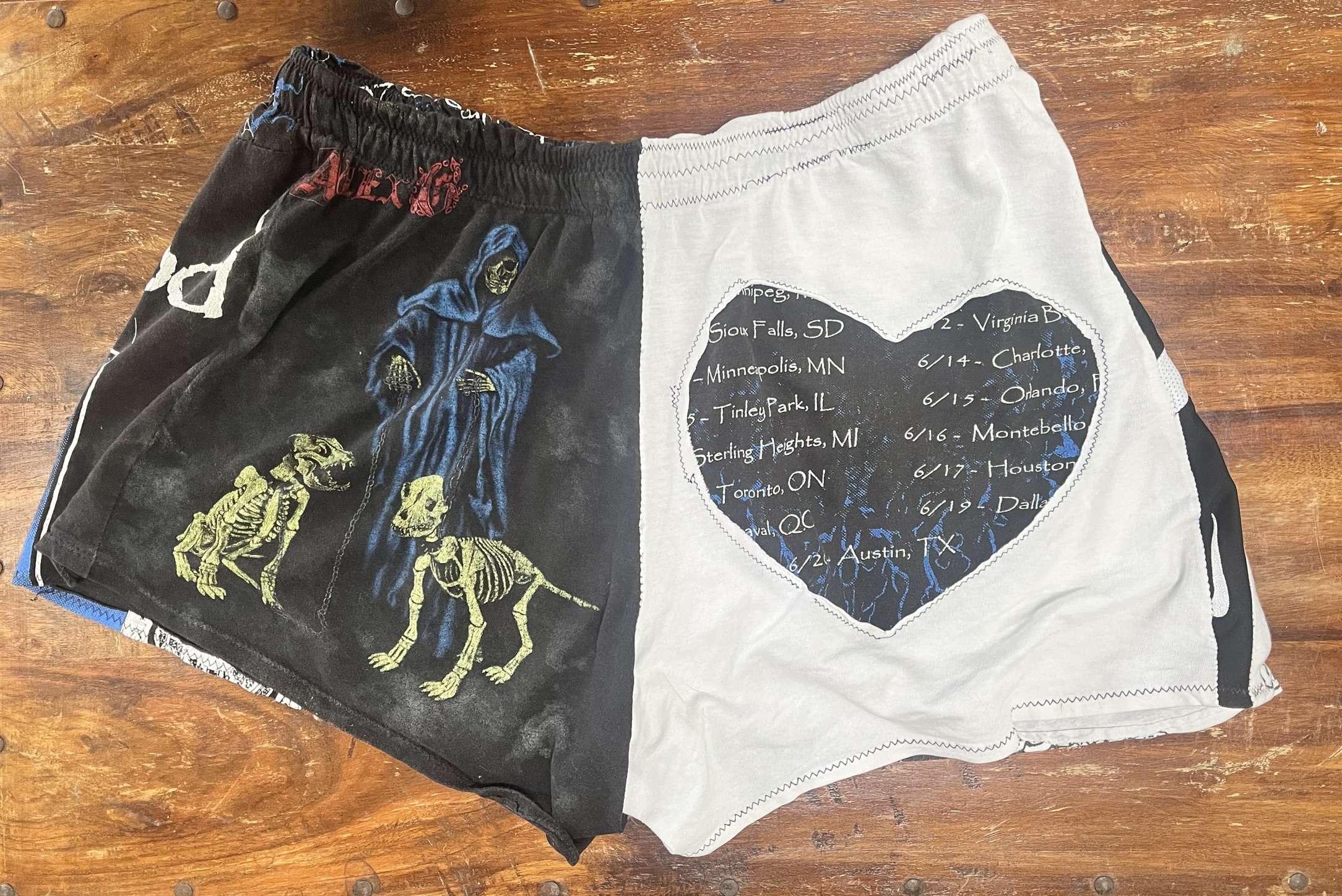 Patchwork shorts