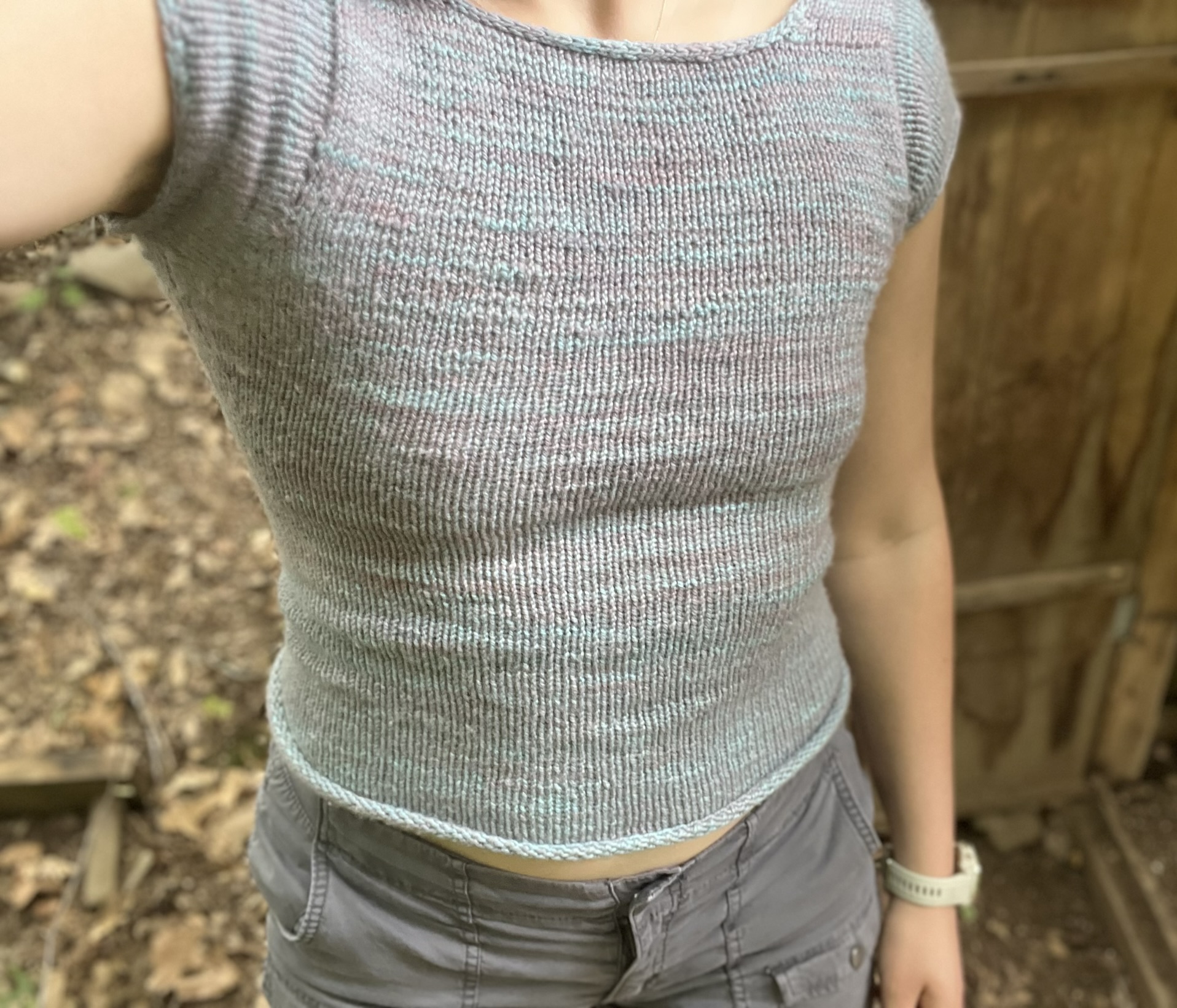 Knitted tee